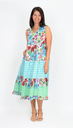 Organic Cotton Midi Dress - Multi Floral