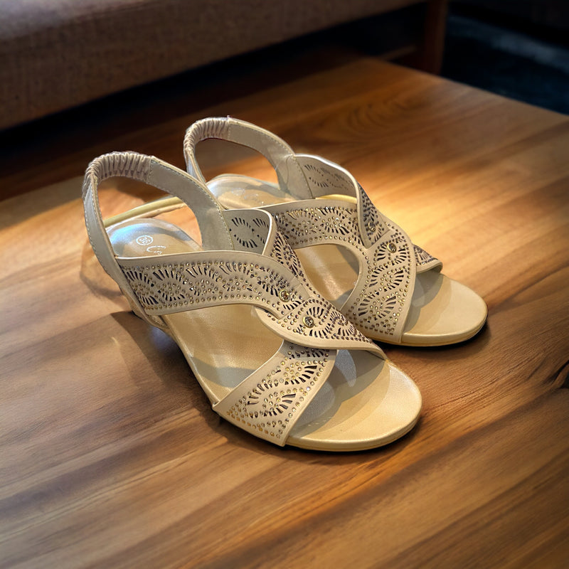Women's Wedge Comfort Wedge Sandals Tan