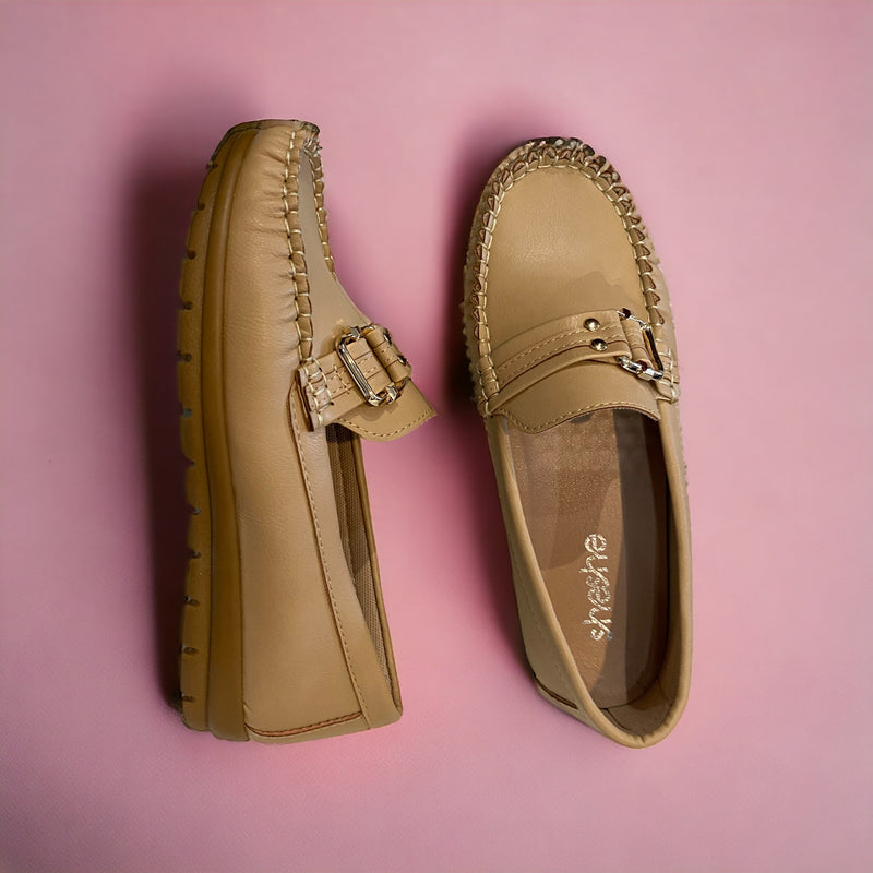 sheshe Australia Women's Flat Loafers Latte1