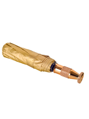 Umbrella with Diamonte Handle - Gold