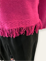 Wednesday Lulu Wool Blend Knit Jumper Rose Red