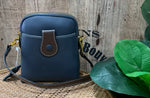 Small leather cross body handbag