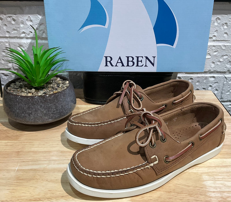 Raben boat shoe light brown