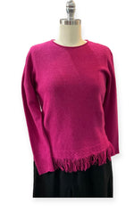 Wednesday Lulu Wool Blend Knit Jumper Rose Red