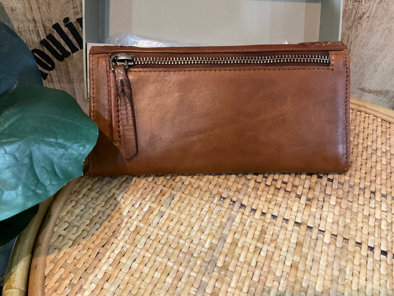 Genuine Italian Leather Wallet- Brown