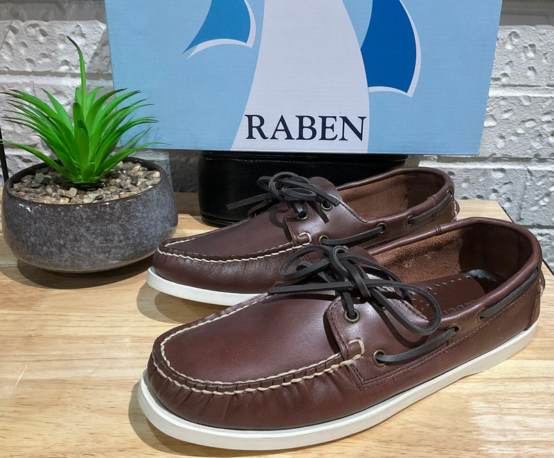 Raben boat shoes dark brown