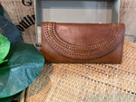 Genuine Italian Leather Wallet- Brown